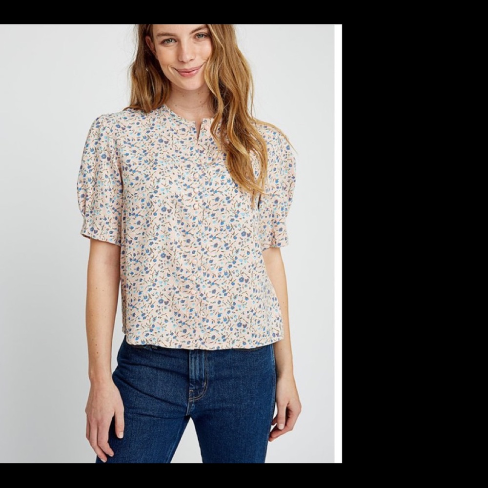 People Tree Ellen Meadow Blouse Top